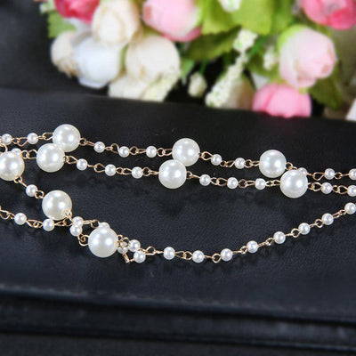 Angelia Pearl Beads Multilayer Anklet - Hot fashionista