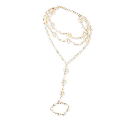 Angelia Pearl Beads Multilayer Anklet - Hot fashionista