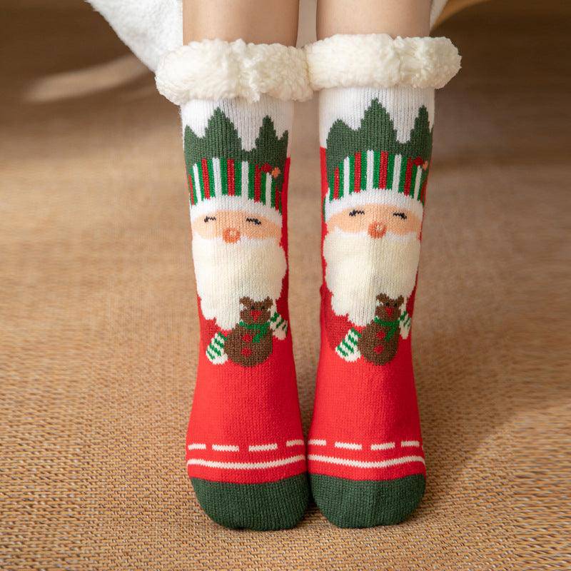 Cotton Charlotte Santa Christmas Socks - Hot fashionista