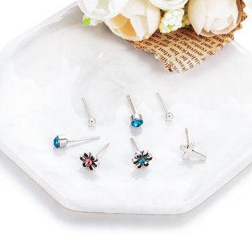 Iris Fashion Womens Cartilage 7 Pieces Earrings Set