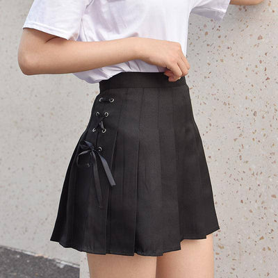 Kamora Pleated Mini Skirt - Hot fashionista