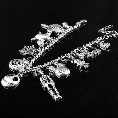 Lacy Assorted Charm Pendant Bracelet