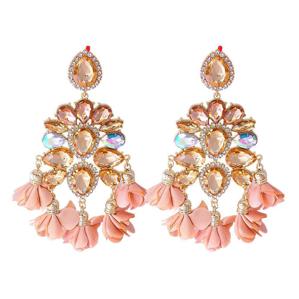 Fancy Chandelier Crystal Earrings - Hot fashionista