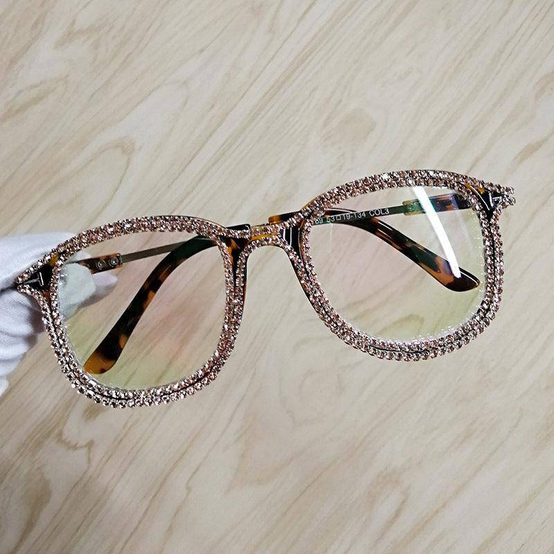 Ileen Embellished Rhinestone Eyeglasses - Hot fashionista