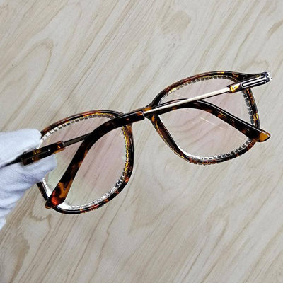 Ileen Embellished Rhinestone Eyeglasses - Hot fashionista
