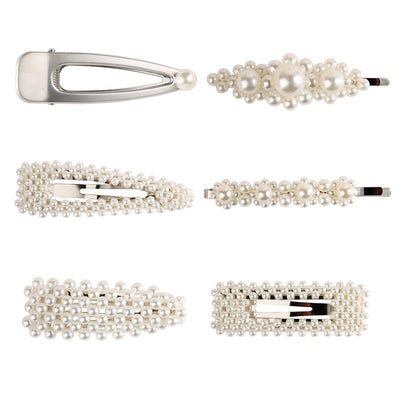 Mackenzie Pearl-Embellished Hair Pin Clip Set