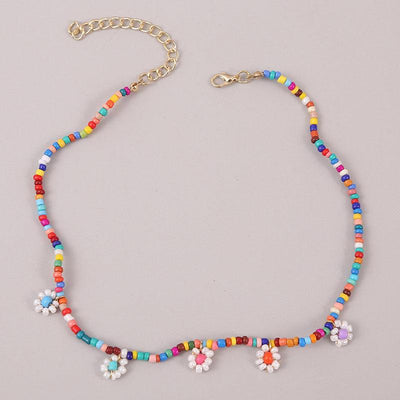 Syd Handmade Flower Bead Necklace - Hot fashionista