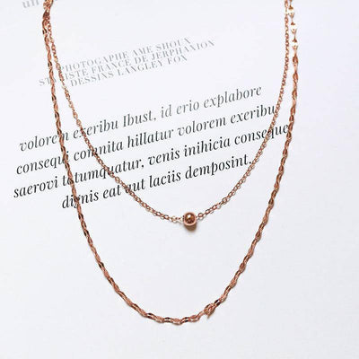 Mona 2-pieces Thin Chain Necklace - Hot fashionista