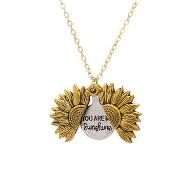Debbi Sunflower Locket Necklace