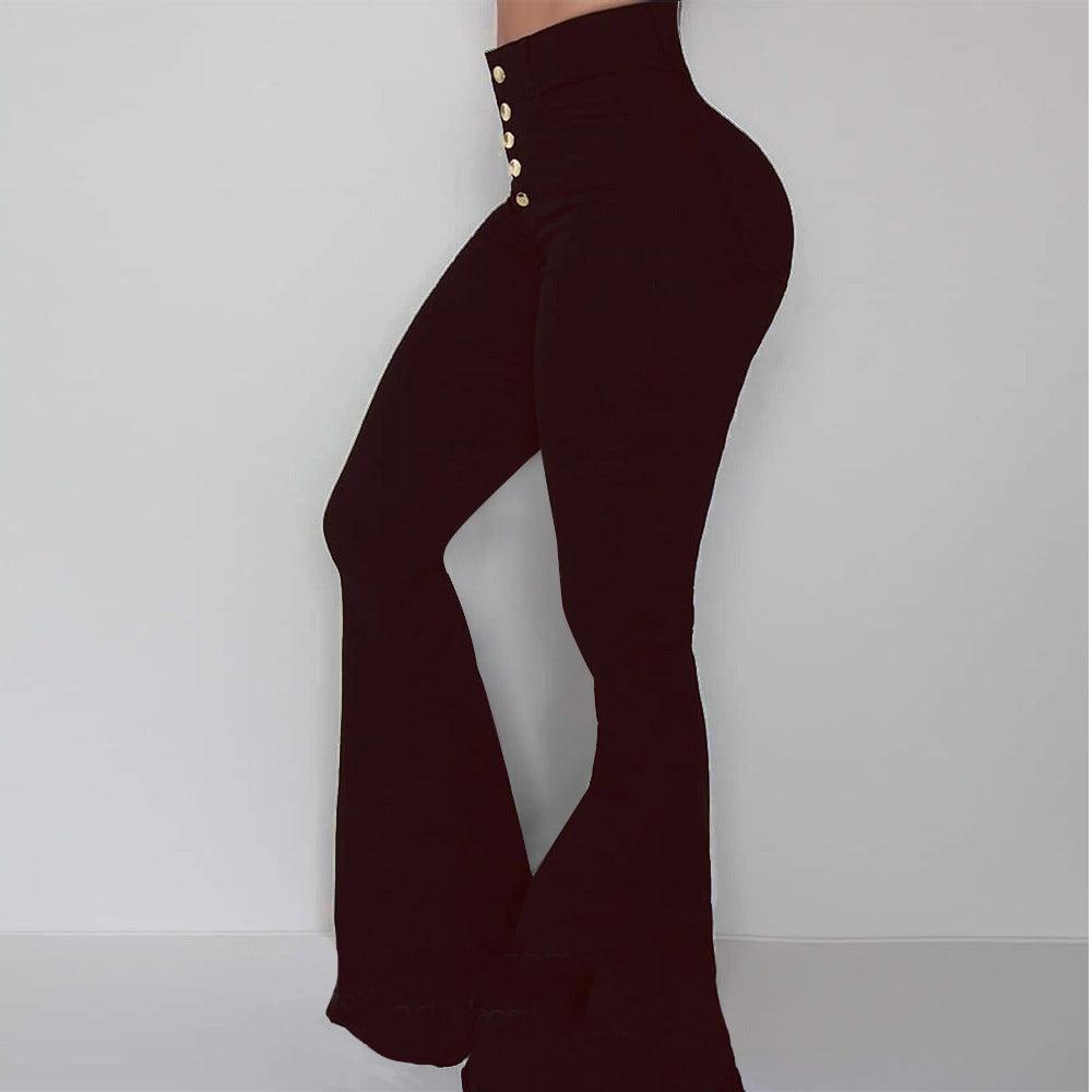 Meredith Solid Flare Pants