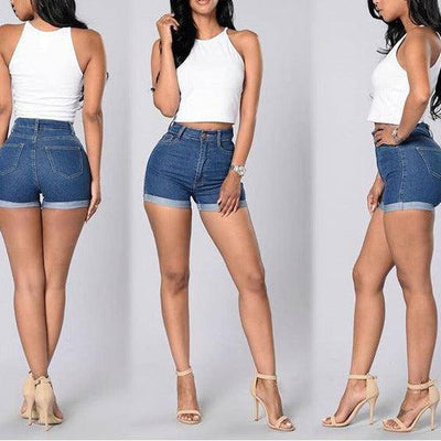 Yasmine Tank Top & Mini Denim Shorts Set - Hot fashionista