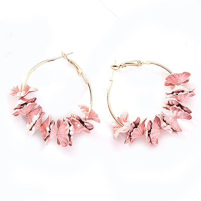 Rhea Dangle Flower Earrings - Hot fashionista