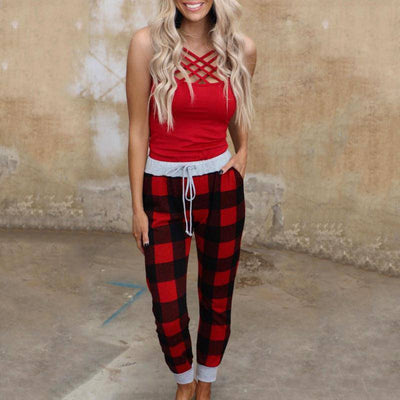Annie Checkered Winter Pants - Hot fashionista
