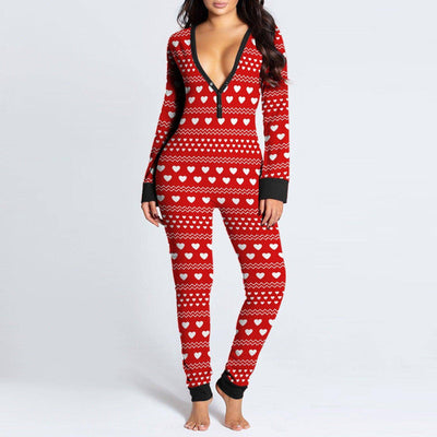 Nina Allover Print Sleepwear Jumpsuit - Hot fashionista