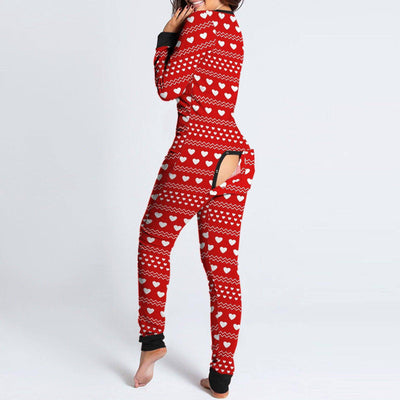 Nina Allover Print Sleepwear Jumpsuit