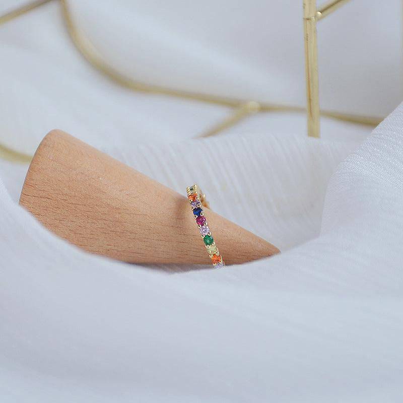 Esther Multi Colored Crystal Ring - Hot fashionista