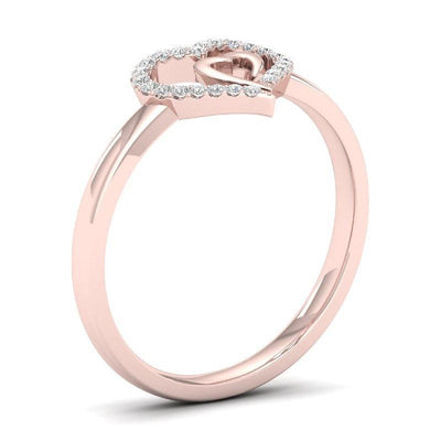 Cherish Crystal Heart Engagement Ring - Hot fashionista