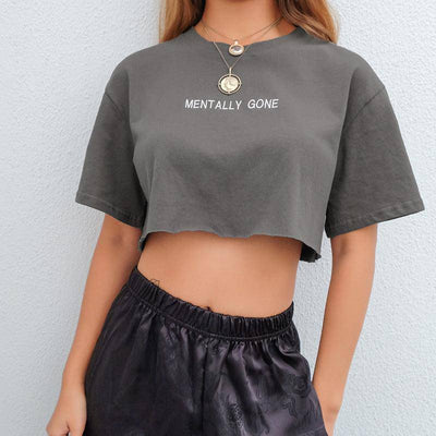 Maeve Solid Short Sleeves Crop Top - Hot fashionista