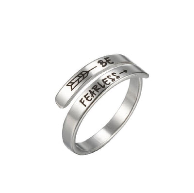 Jeane Imprinted Stainless Ring - Hot fashionista