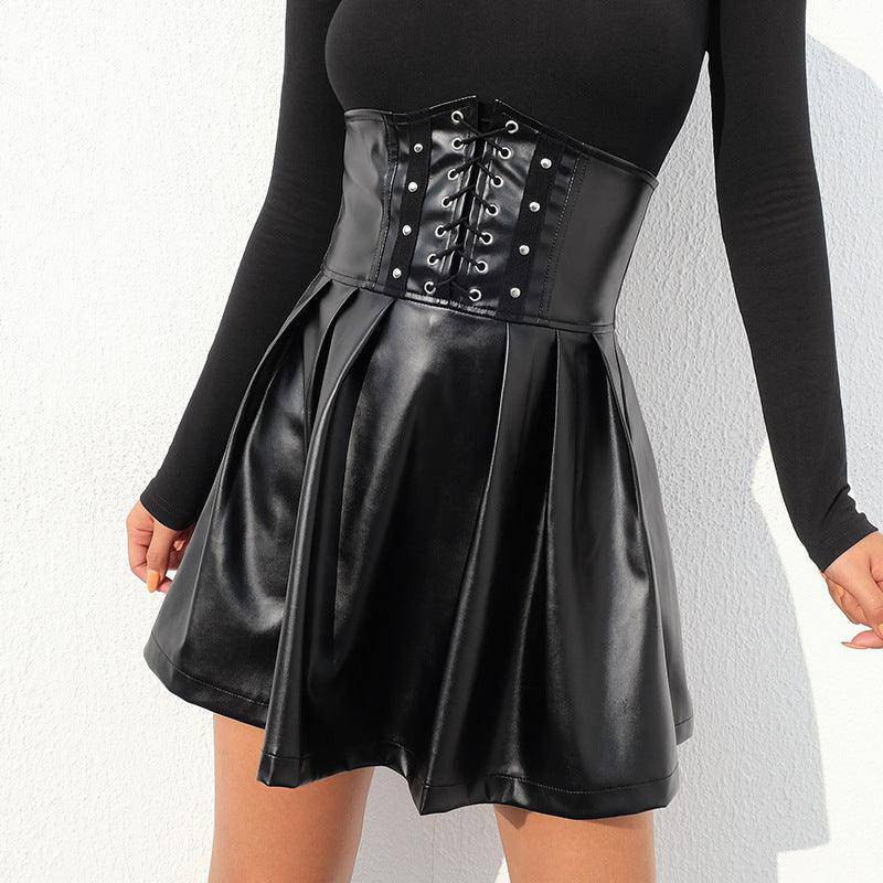 Finley Leather Corset Skirt