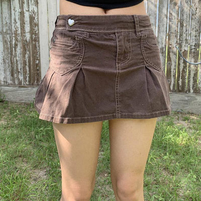 Aimee Mini Denim Skirt