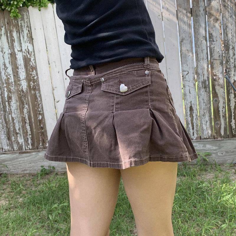 Aimee Mini Denim Skirt