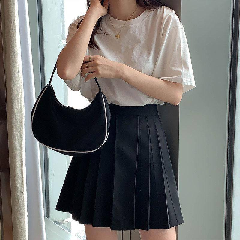 Evangeline Solid Pleated Skirt - Hot fashionista
