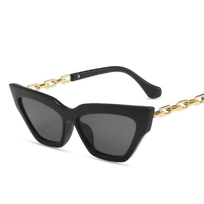 Grace Cat Eye Chain Strap Sunglasses - Hot fashionista