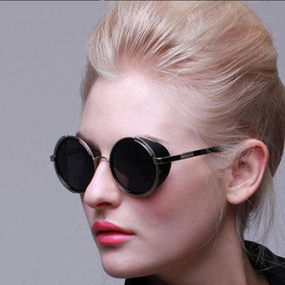 Suzan Round Frame Retro Sunglasses - Hot fashionista