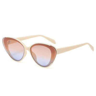 Jessamine Cat Eye Striped Sunglasses - Hot fashionista