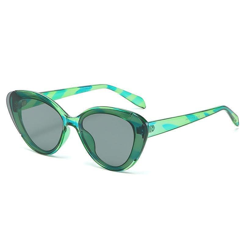 Jessamine Cat Eye Striped Sunglasses - Hot fashionista