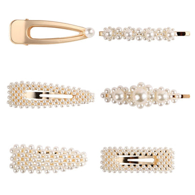 Hot Fashionista Mackenzie Pearl-Embellished Hair Pin Clip Set