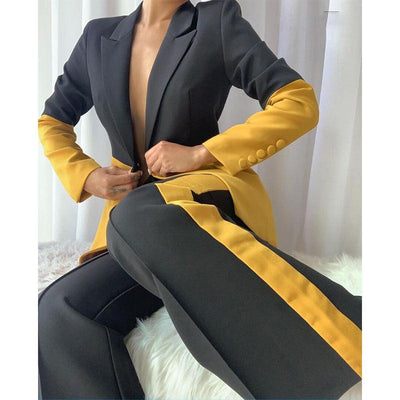 Hot Fashionista Maeve Two-tone Pants Set