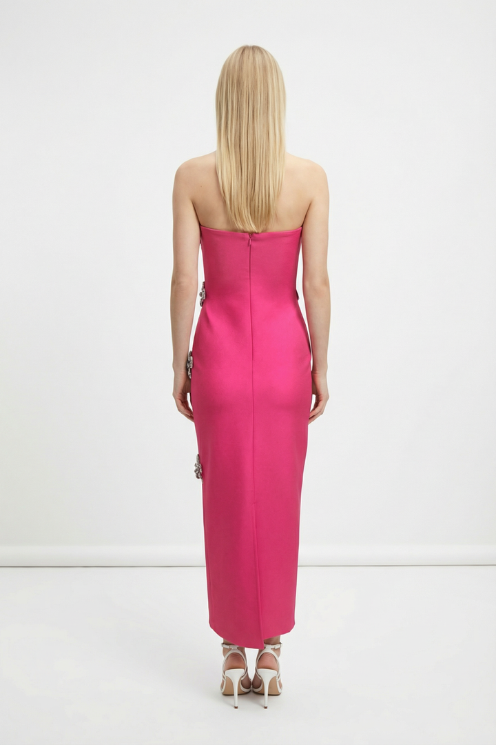 Estelle Crystal Floral Maxi Dress