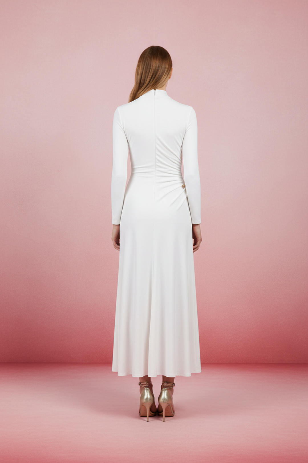 Dakota High-Collar Split Hem Maxi Dress - Hot fashionista