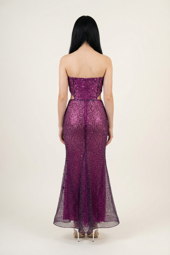 Olive Embellished Corset Dress