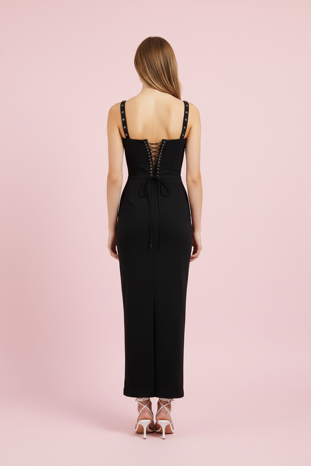 Madeline Floral Embroidered Black Dress - Hot fashionista