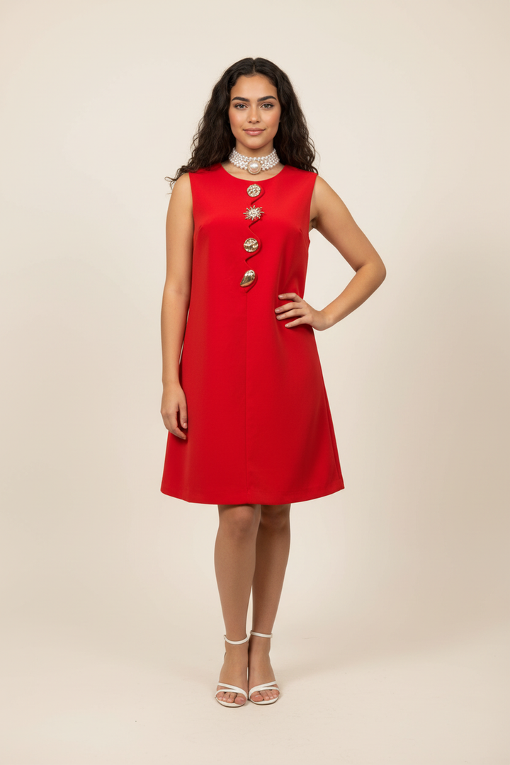 Keira Buttoned Tori Dress - Hot fashionista