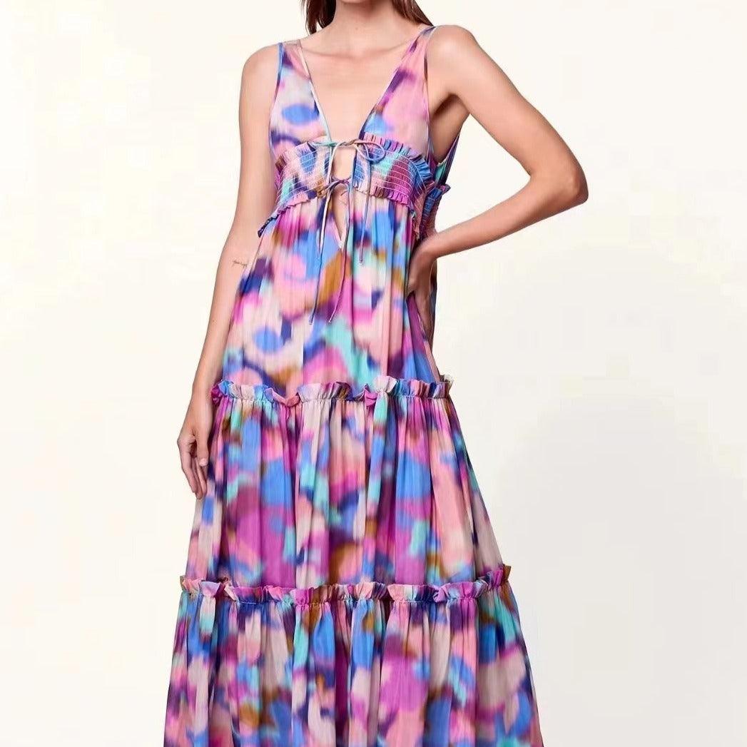 Rachael Floral-Print Tiered Dress - Hot fashionista